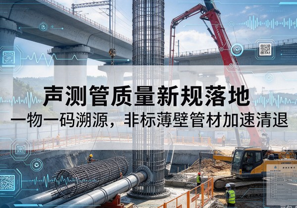 会东声测管质量新规落地，一物一码溯源，非标薄壁管材加速清退